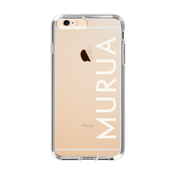 Slim Protection Case［ MURUA - Logo - White ］