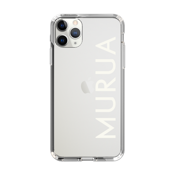 Slim Protection Case［ MURUA - Logo - White ］