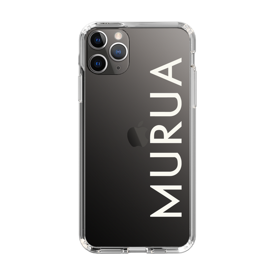Slim Protection Case［ MURUA - Logo - White ］