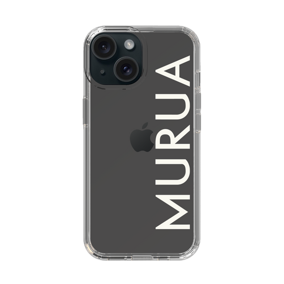 Slim Protection Case［ MURUA - Logo - White ］