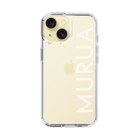 Slim Protection Case［ MURUA - Logo - White ］