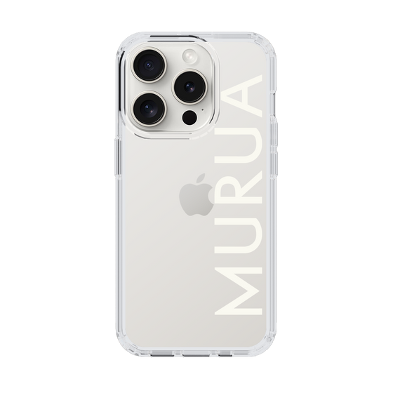 Slim Protection Case［ MURUA - Logo - White ］