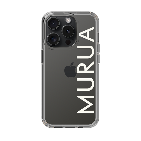 Slim Protection Case［ MURUA - Logo - White ］