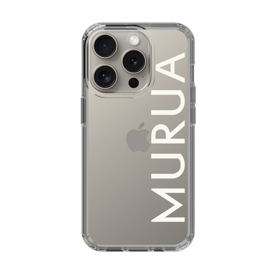 Slim Protection Case［ MURUA - Logo - White ］