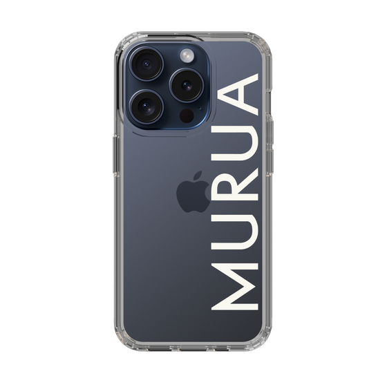 Slim Protection Case［ MURUA - Logo - White ］