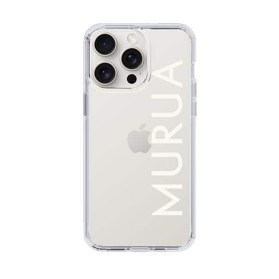 Slim Protection Case［ MURUA - Logo - White ］