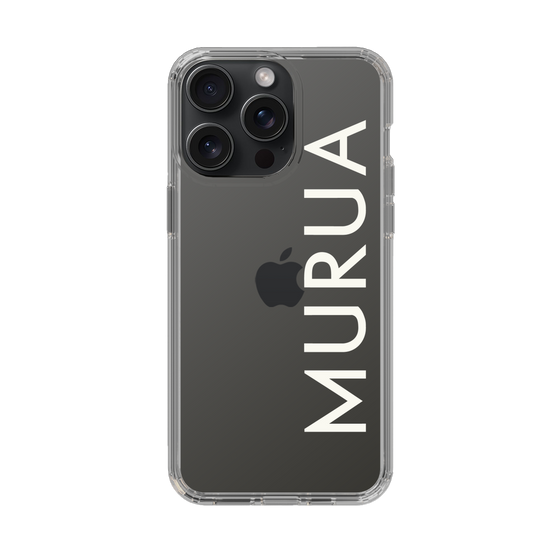 Slim Protection Case［ MURUA - Logo - White ］
