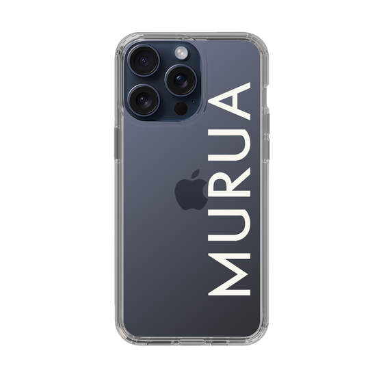 Slim Protection Case［ MURUA - Logo - White ］