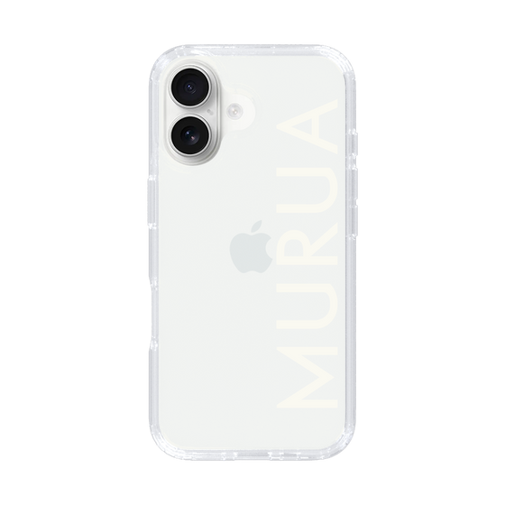 Slim Protection Case［ MURUA - Logo - White ］