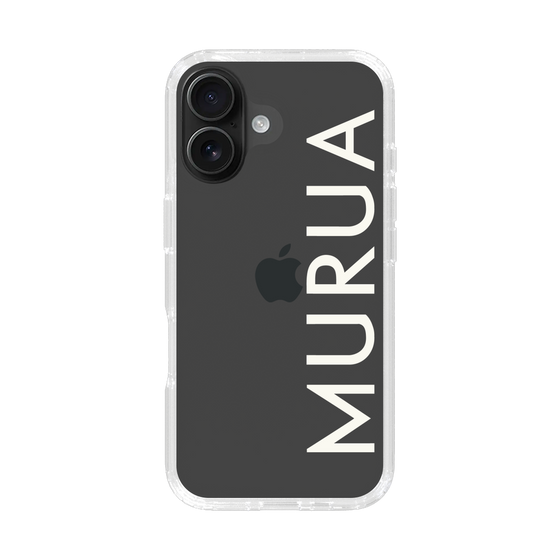 Slim Protection Case［ MURUA - Logo - White ］
