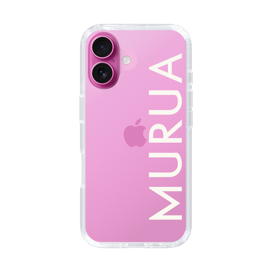 Slim Protection Case［ MURUA - Logo - White ］
