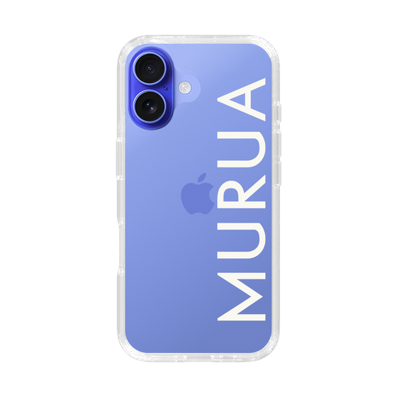 Slim Protection Case［ MURUA - Logo - White ］