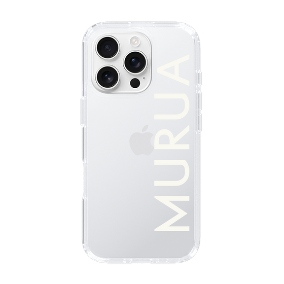 Slim Protection Case［ MURUA - Logo - White ］