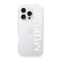 Slim Protection Case［ MURUA - Logo - White ］