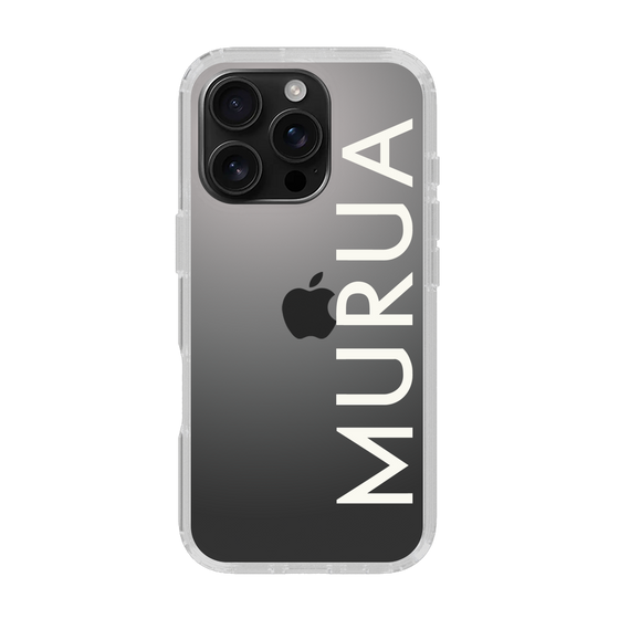 Slim Protection Case［ MURUA - Logo - White ］