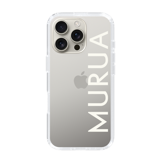 Slim Protection Case［ MURUA - Logo - White ］