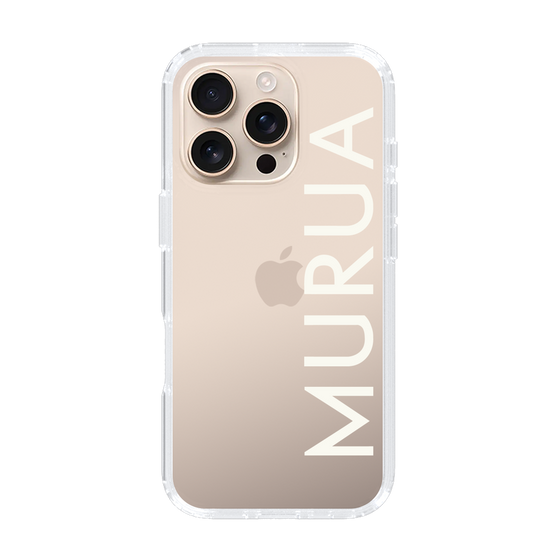 Slim Protection Case［ MURUA - Logo - White ］