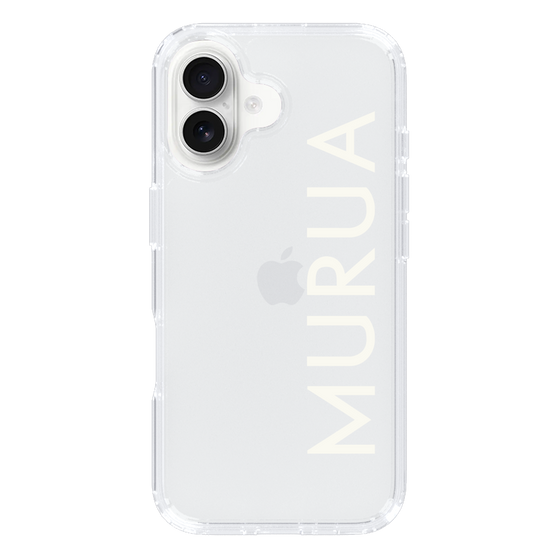 Slim Protection Case［ MURUA - Logo - White ］