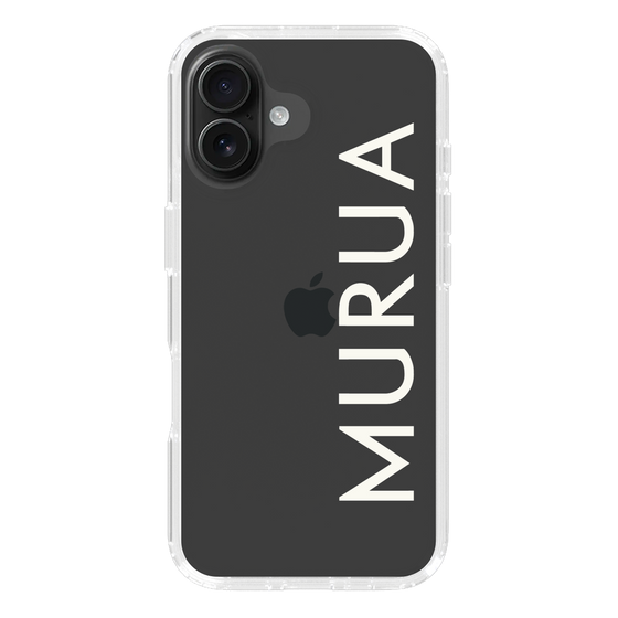 Slim Protection Case［ MURUA - Logo - White ］