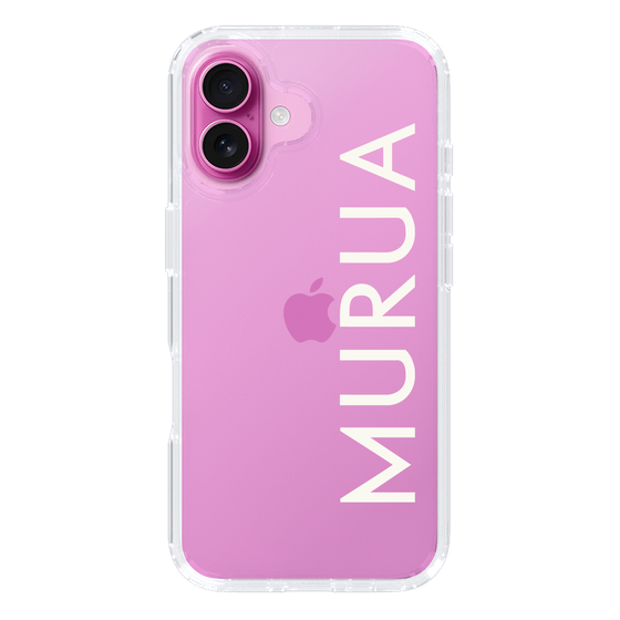 Slim Protection Case［ MURUA - Logo - White ］