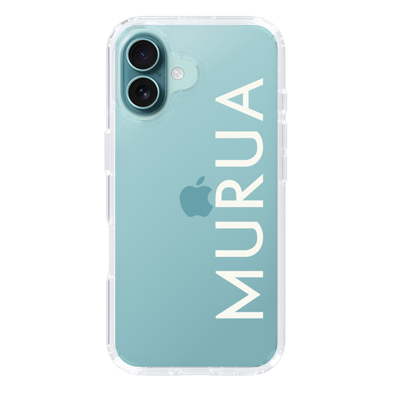 Slim Protection Case［ MURUA - Logo - White ］