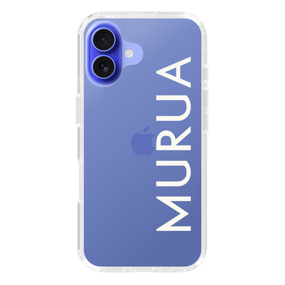 Slim Protection Case［ MURUA - Logo - White ］