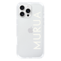Slim Protection Case［ MURUA - Logo - White ］