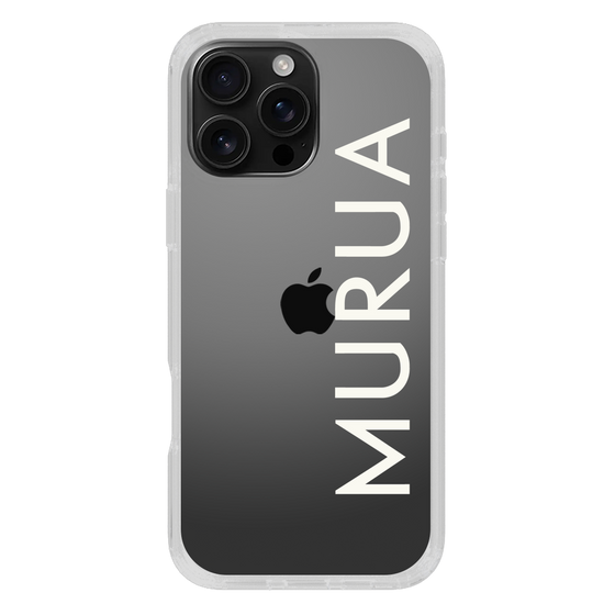 Slim Protection Case［ MURUA - Logo - White ］