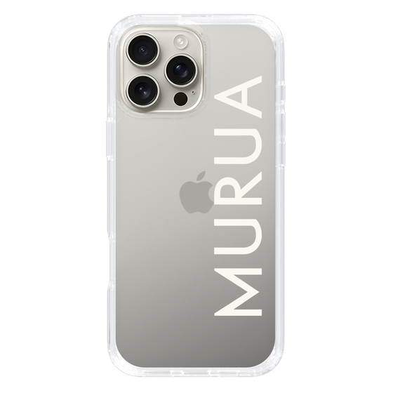 Slim Protection Case［ MURUA - Logo - White ］
