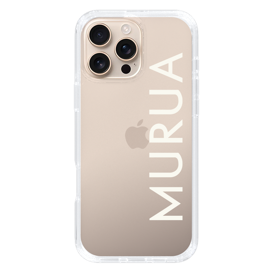 Slim Protection Case［ MURUA - Logo - White ］