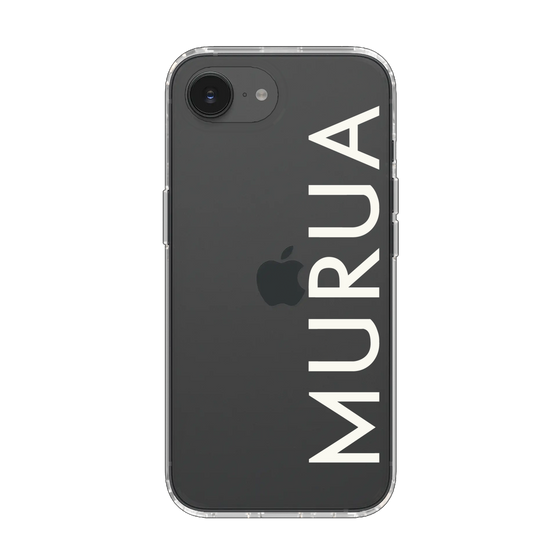 Slim Protection Case［ MURUA - Logo - White ］