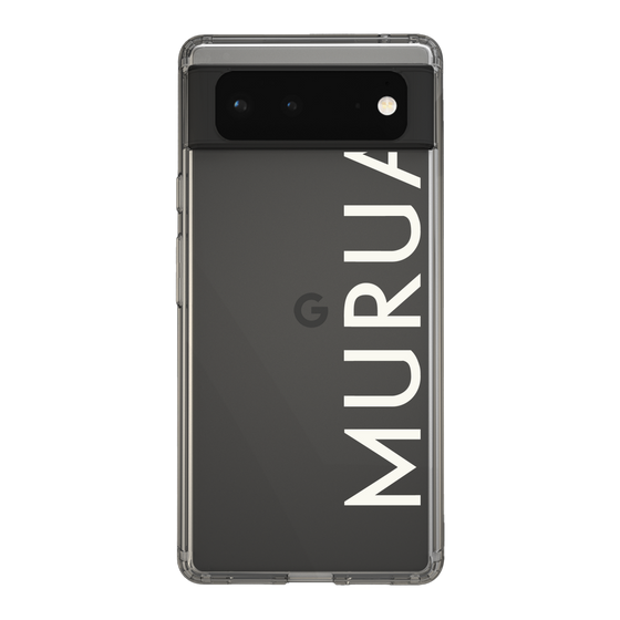 Slim Protection Case［ MURUA - Logo - White ］
