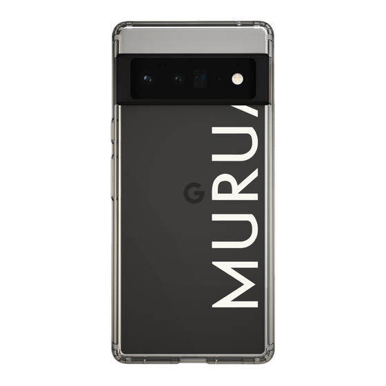 Slim Protection Case［ MURUA - Logo - White ］