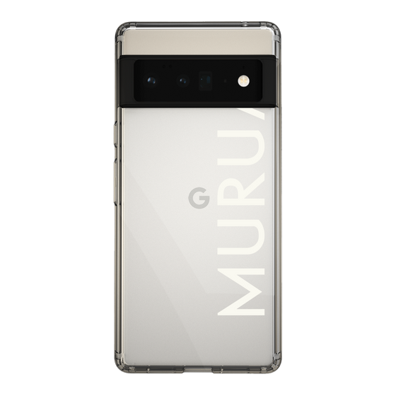 Slim Protection Case［ MURUA - Logo - White ］