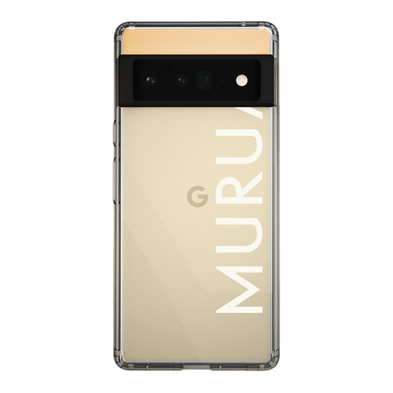 Slim Protection Case［ MURUA - Logo - White ］
