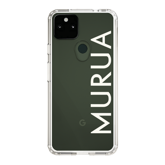 Slim Protection Case［ MURUA - Logo - White ］