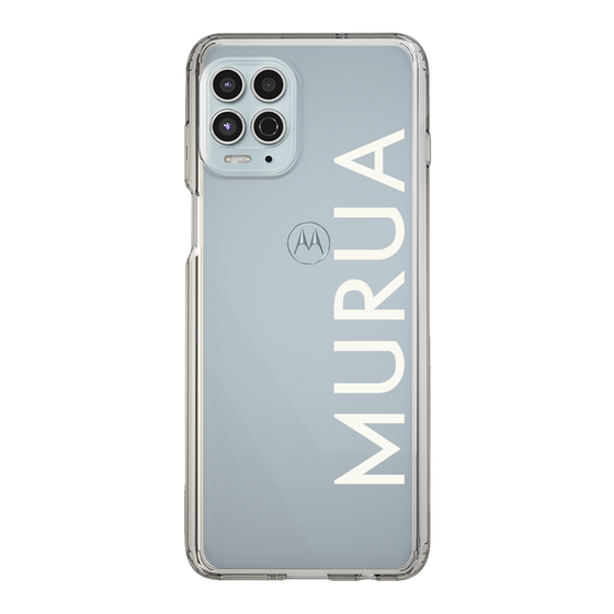 Slim Protection Case［ MURUA - Logo - White ］