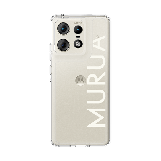 Slim Protection Case［ MURUA - Logo - White ］