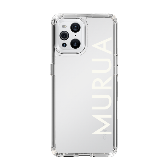 Slim Protection Case［ MURUA - Logo - White ］