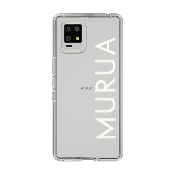 Slim Protection Case［ MURUA - Logo - White ］