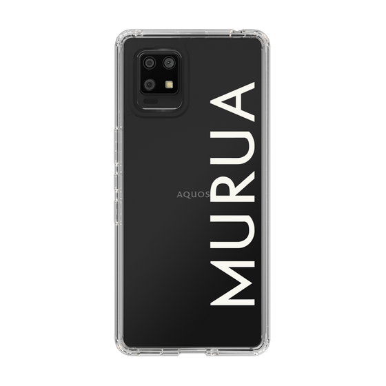 Slim Protection Case［ MURUA - Logo - White ］
