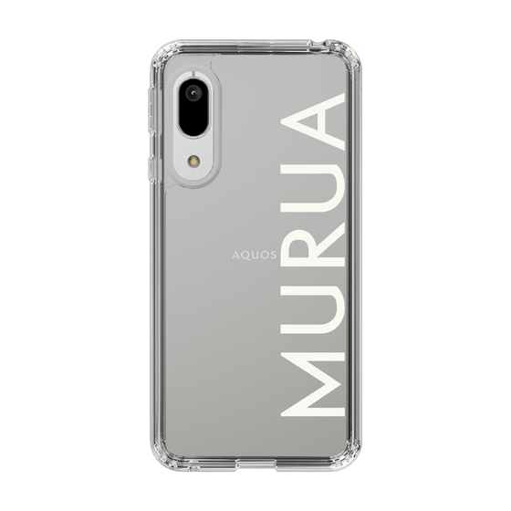 Slim Protection Case［ MURUA - Logo - White ］