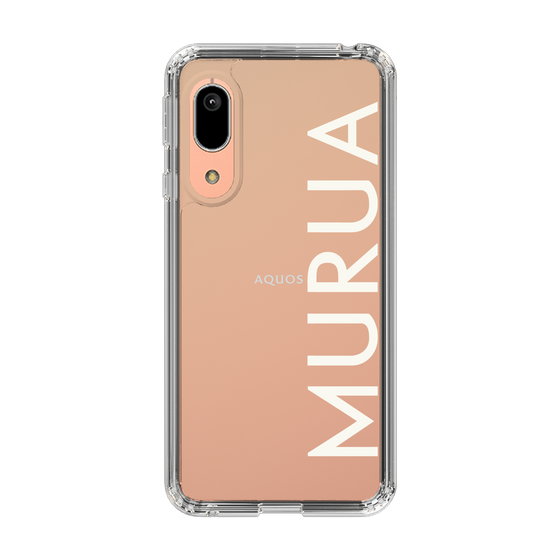 Slim Protection Case［ MURUA - Logo - White ］