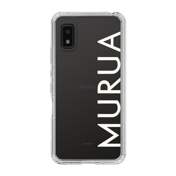 Slim Protection Case［ MURUA - Logo - White ］