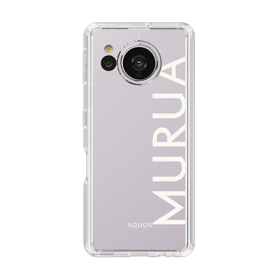 Slim Protection Case［ MURUA - Logo - White ］