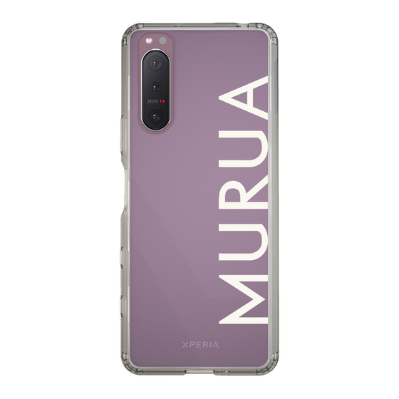Slim Protection Case［ MURUA - Logo - White ］