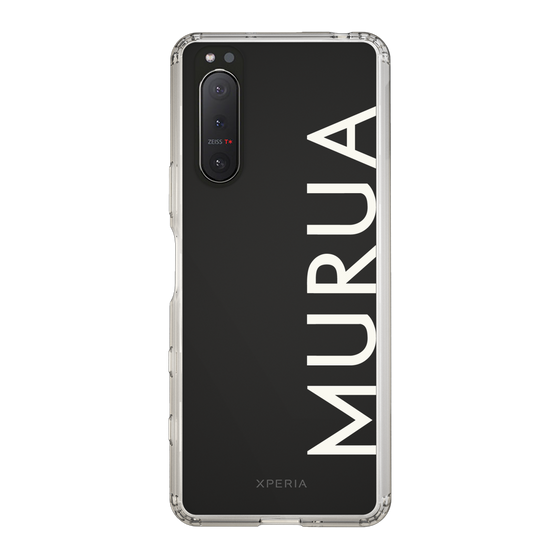 Slim Protection Case［ MURUA - Logo - White ］