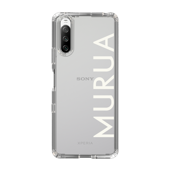 Slim Protection Case［ MURUA - Logo - White ］