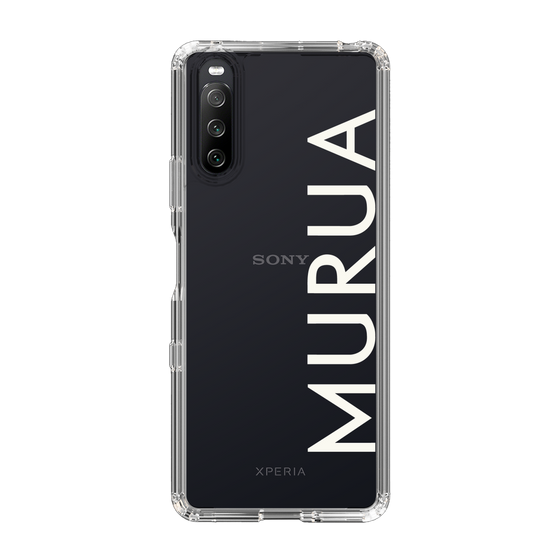 Slim Protection Case［ MURUA - Logo - White ］