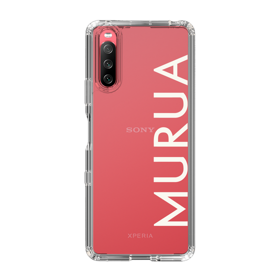 Slim Protection Case［ MURUA - Logo - White ］